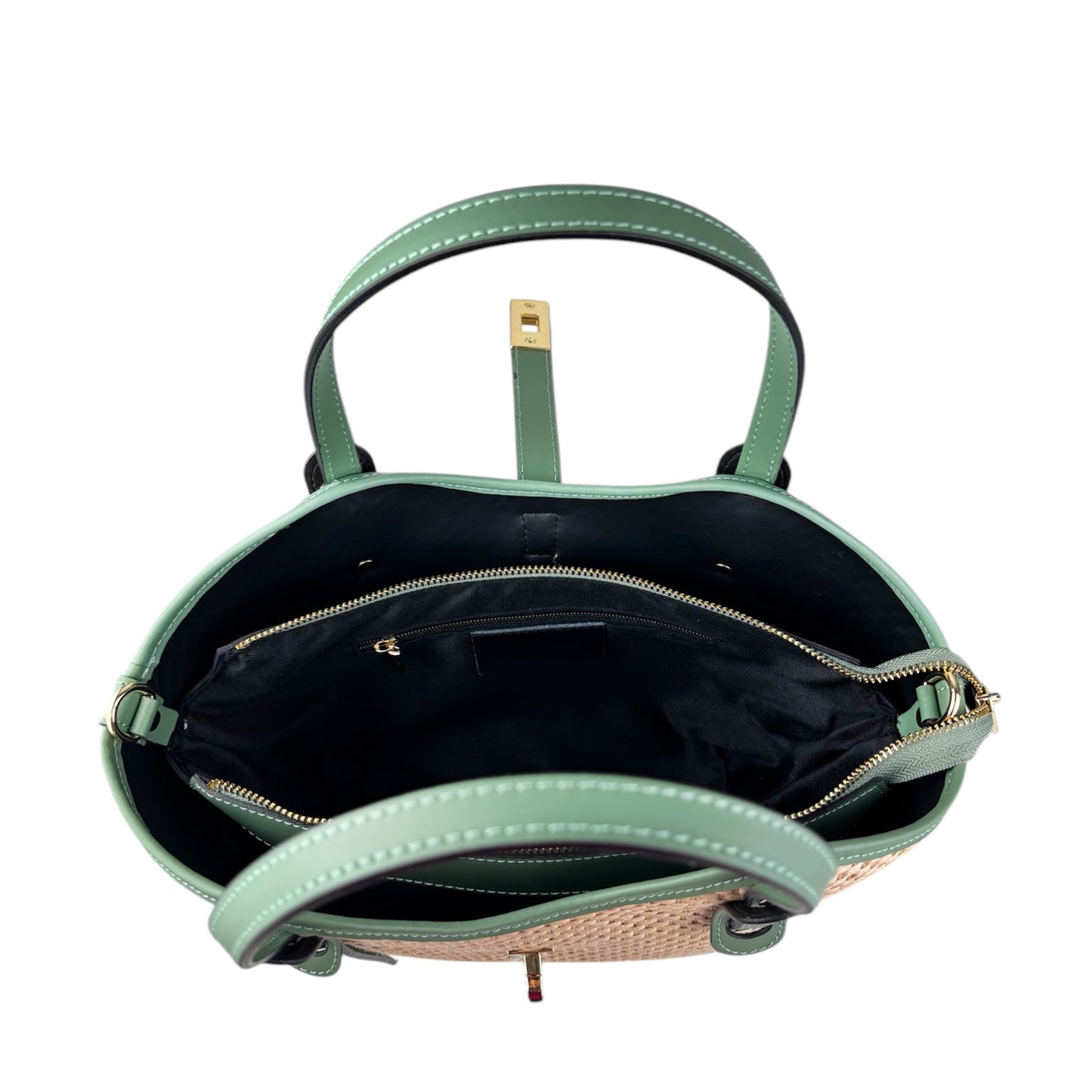 11024 - Borsa in Rafia/Pelle